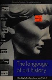 Front cover of The language of art history by Salim Kemal