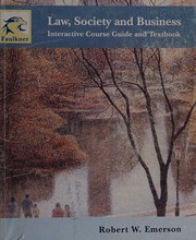 Front cover of Law, society, and business by Robert W. Emerson