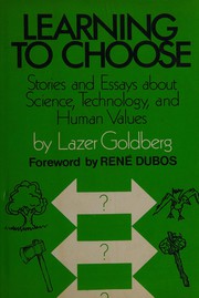 Cover of Learning to choose by Lazer Goldberg