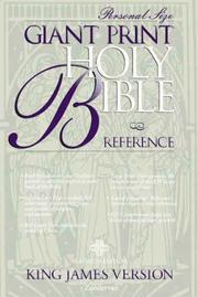 Front cover of KJV Holy Bible Giant Print Reference, Personal Size Platinum Edition Indexed by Unknown