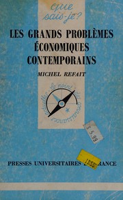 Front cover of Les grands problèmes économiques contemporains by Michel Refait