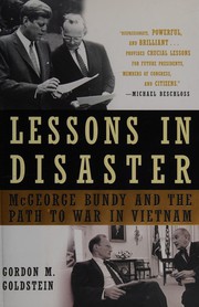Cover of Lessons in disaster by Gordon M. Goldstein