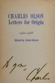 Cover of Letters for origin by Charles Olson