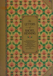 Front cover of The letters of Rachel Henning by Rachel Henning