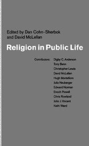 Cover of Religion in public life by Dan Cohn-Sherbok