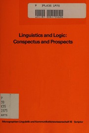 Cover of Linguistics and logic by Asa Kasher