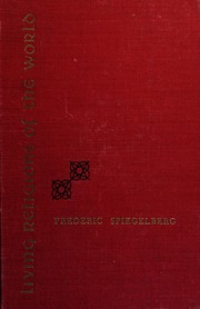 Cover of Living religions of the world by Frederic Spiegelberg