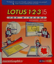 Front cover of Canadian/Lotus 1-2-3 R5 Expanded by MaranGraphics