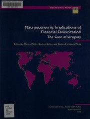 Cover of Macroeconomic implications of financial dollarization by Gaston Gelos