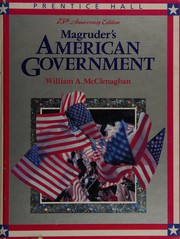 Cover of Magruder's American government by William A. McClenaghan