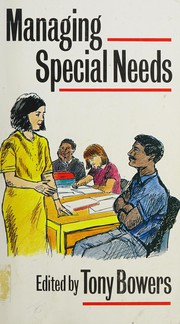 Cover of MANAGING SPECIAL NEEDS by Bowers T