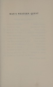 Front cover of Aventure occidentale de l'homme by Rougemont, Denis de