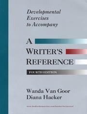 Cover of Developmental Exercises to Accompany a Writers Reference by Diana Hacker