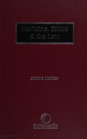 Front cover of Medicine, ethics and the law by Deirdre Madden