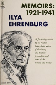 Cover of Memoirs by Илья́ Григо́рьевич Эренбу́рг