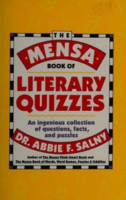 Front cover of The Mensa Book of Literary Quizzes by Abbie F. Salny