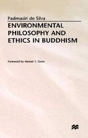 Front cover of Environmental philosophy and ethics in Buddhism by Padmasiri De Silva