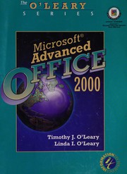 Front cover of Microsoft advanced Office 2000 by Linda I O'Leary