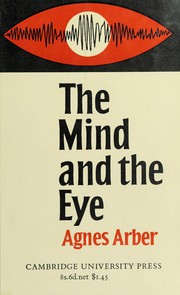 Cover of The mind and the eye by Agnes Robertson Arber