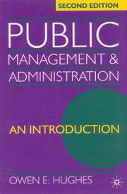 Cover of Public Management and Administration by Owen E. Hughes