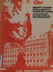 Front cover of Minority student enrollments in higher education by Unknown