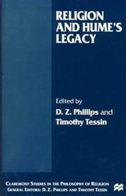 Front cover of Religion and Hume's Legacy (Claremont Studies in the Philosophy of Religion) by Unknown