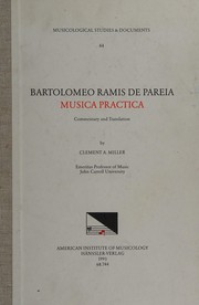 Front cover of Musica practica by Bartolomeo Ramos de Pareja