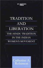 Front cover of Tradition and Liberation by Catherine A. Robinson