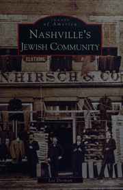 Front cover of Nashville's Jewish community by Lee Dorman
