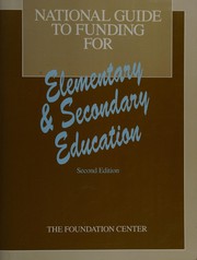 Cover of The National Guide to Funding for Elementary and Secondary Education (National Guide to Funding for Elementary & Secondary Education) by Stan Olson