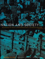 Front cover of Nation and Society by Margaret Conrad
