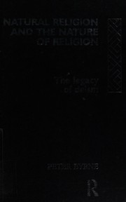 Cover of Natural religion and the nature of religion by Byrne, Peter