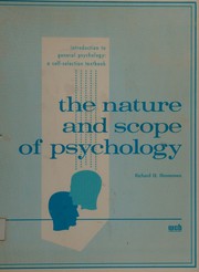 Front cover of The nature and scope of psychology by Richard H. Henneman