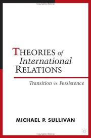 Front cover of Theories of International Relations by Michael P. Sullivan
