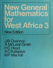 Front cover of New general mathematics for West Africa 3. by J.B. Channon
