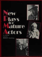 Front cover of New Plays for Mature Actors by Bonnie L. Vorenberg