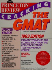 Front cover of PR GMAT 1993 by Adam Robinson