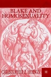 Front cover of Blake and homosexuality by Christopher Z. Hobson