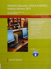 Cover of Plunkett's education, EdTech & MOOCs industry almanac 2015 by Jack W. Plunkett