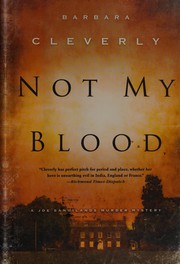 Front cover of Not my blood by Barbara Cleverly