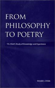 Cover of From philosophy to poetry by Donald J. Childs