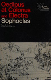Cover of Oedipus at Colonus and Electra by Sophocles