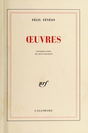 Cover of Oeuvres by Félix Fénéon
