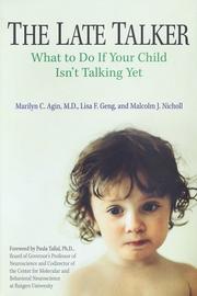 Cover of The late talker by Marilyn C. Agin