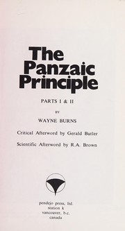 Cover of The panzaic principle by Wayne Burns