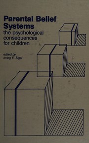 Cover of Parental belief systems by Irving E. Sigel