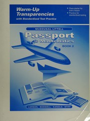 Front cover of Passport to mathematics by Ron Larson