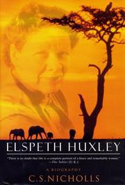 Cover of Elspeth Huxley by C. S. Nicholls