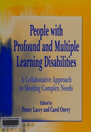 Cover of People with profound and multiple learning disabilities by Penny Lacey