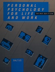Front cover of Personal psychology for life and work by Rita K. Baltus